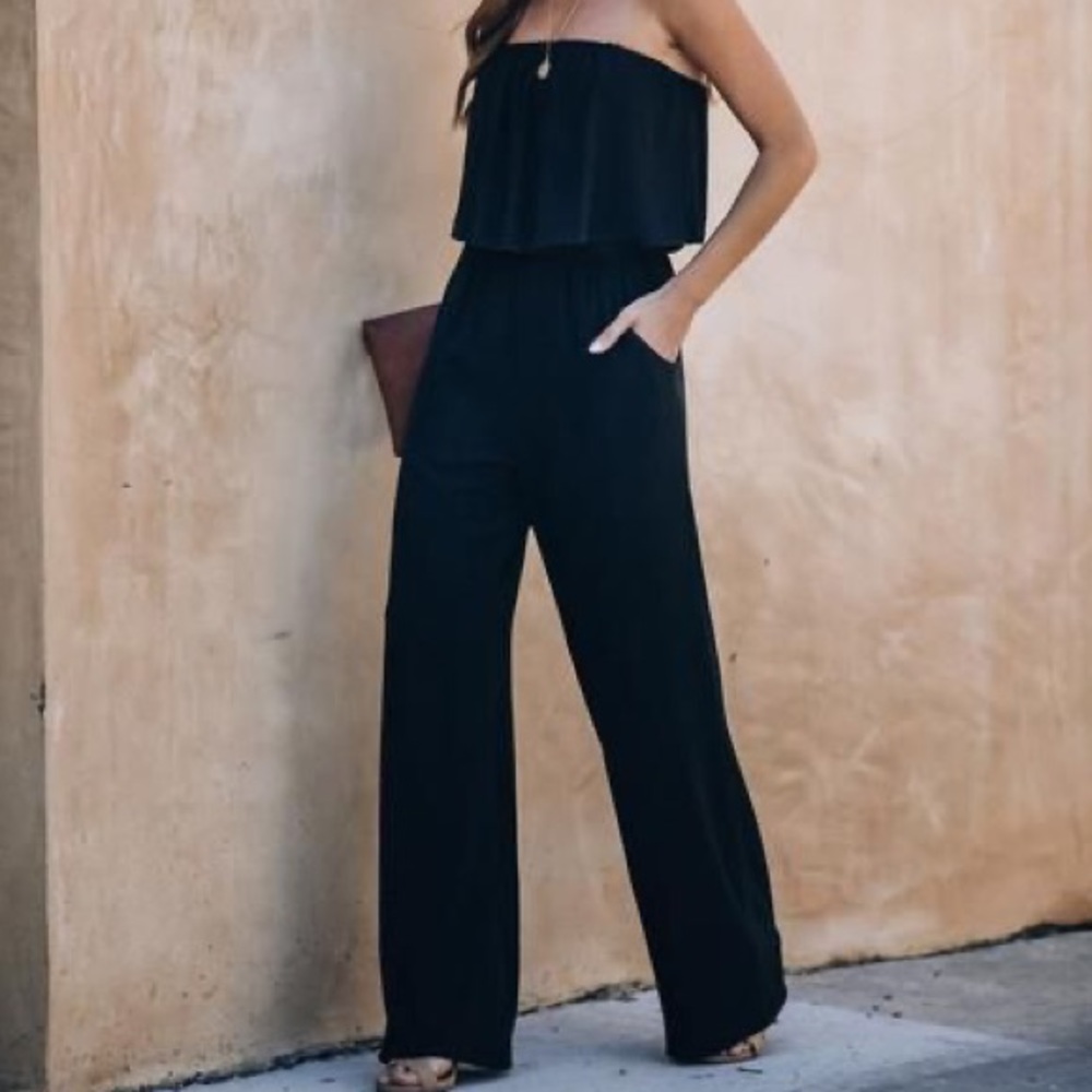Vici Collection black jumpsuit